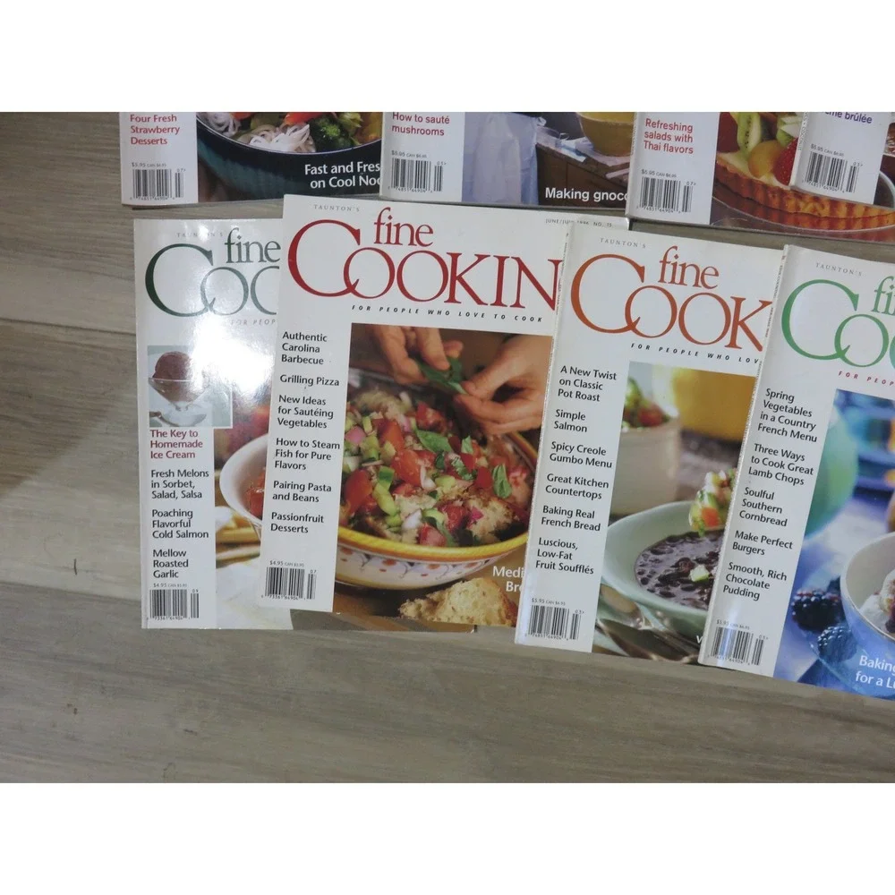 Taunton Fine Cooking Magazine Lot of 14 Issues 1995-2003 Recipes Mixed